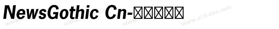 NewsGothic Cn字体转换